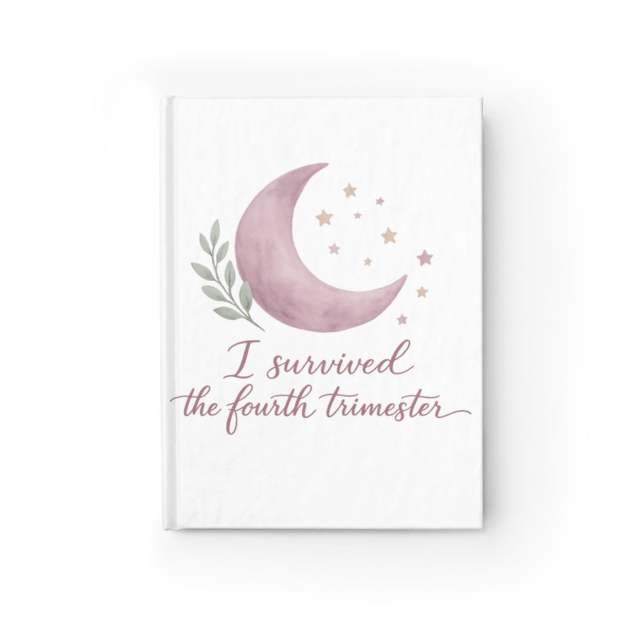 I Survived the Fourth Trimester postpartum journal, front cover with original Nureli artwork