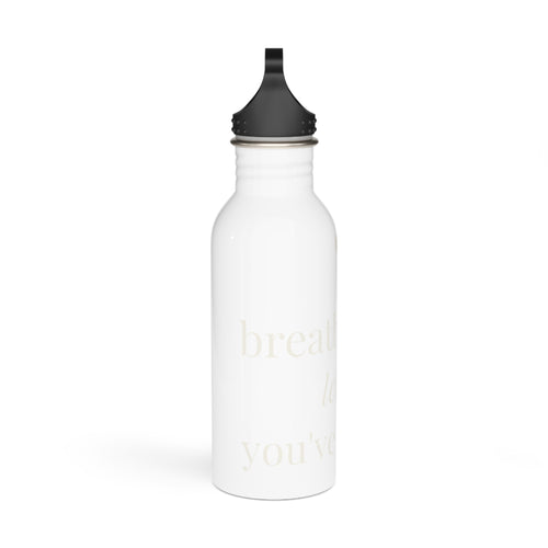 Breathe Deep, Let Go Water Bottle ceramic coffee mug from the Nureli collection, view 2