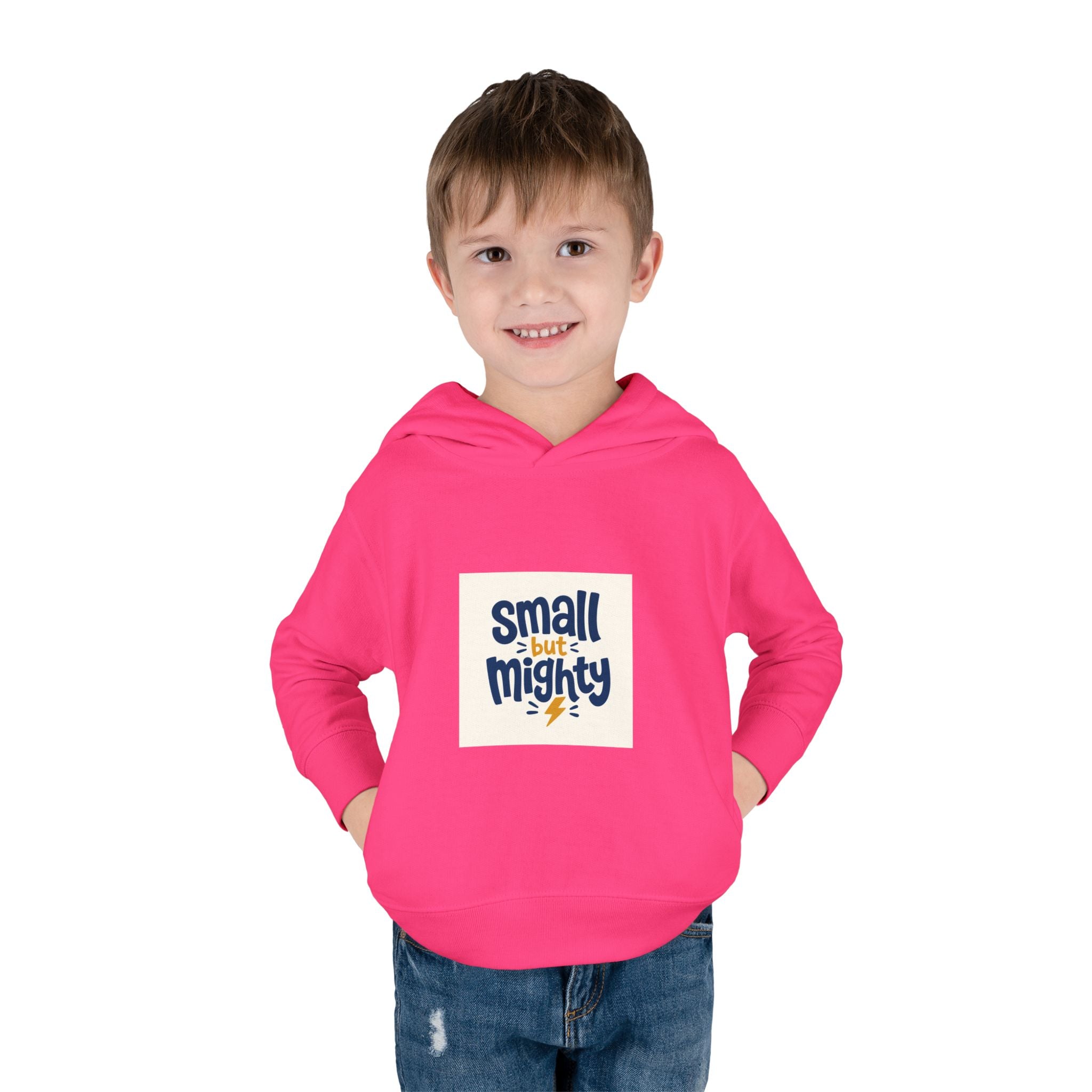 Small But Mighty Toddler Hoodie from the Nureli collection, view 57