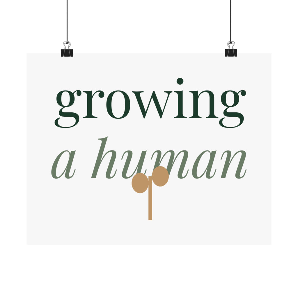 Growing a human Art Print