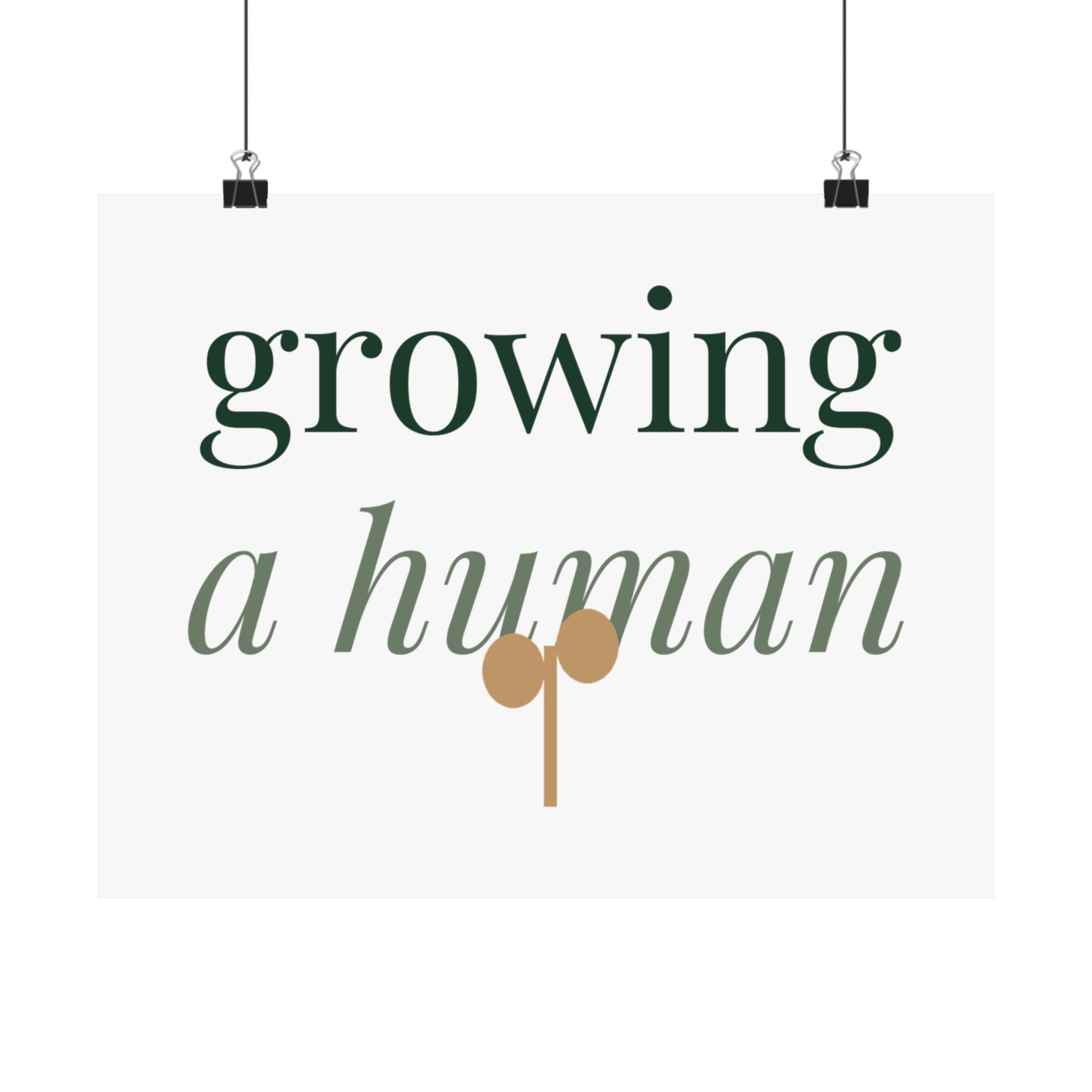 Growing a human Art Print