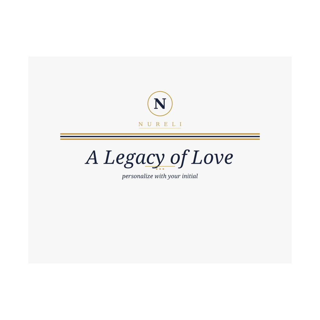 Monogram Legacy Ring wall art print from the Nureli collection