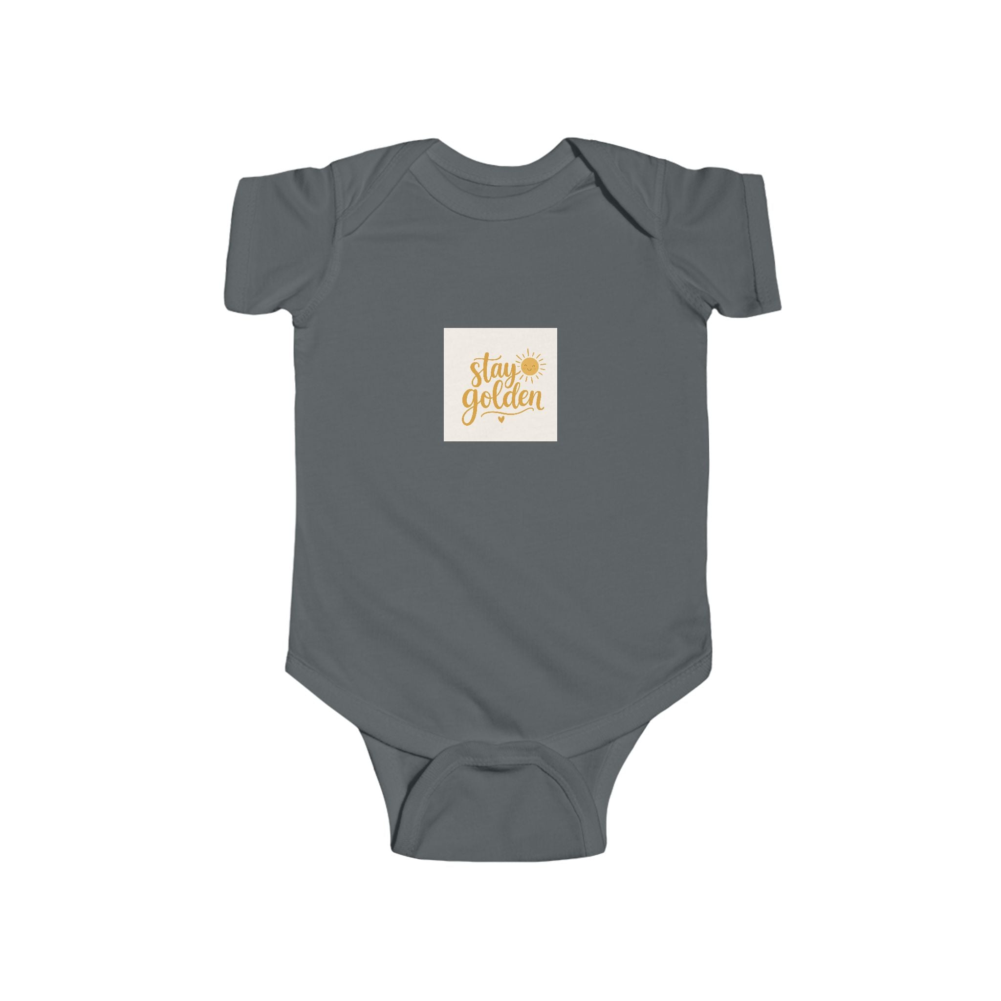 Stay Golden soft baby bodysuit from the Nureli collection, view 7