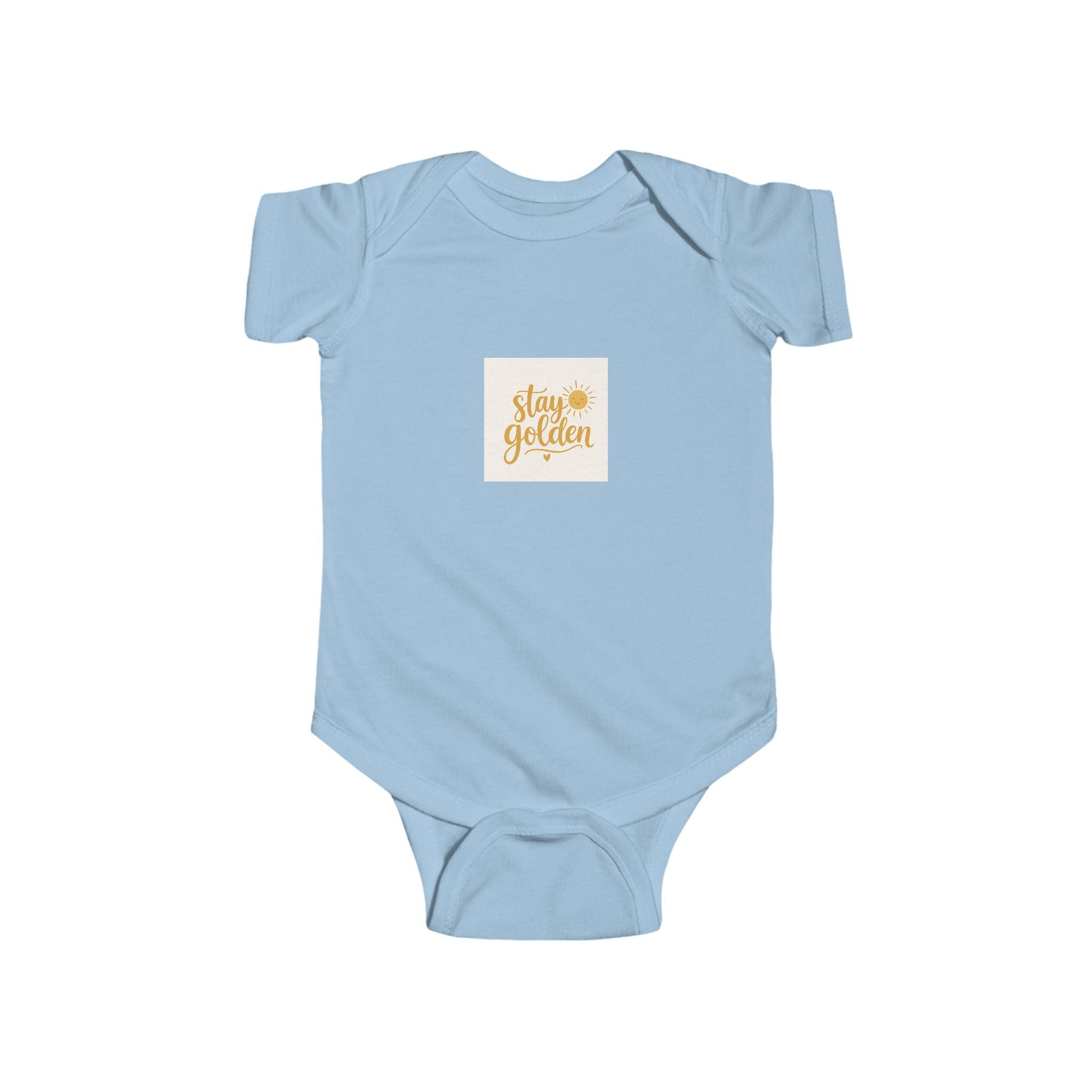 Stay Golden soft baby bodysuit from the Nureli collection, view 5
