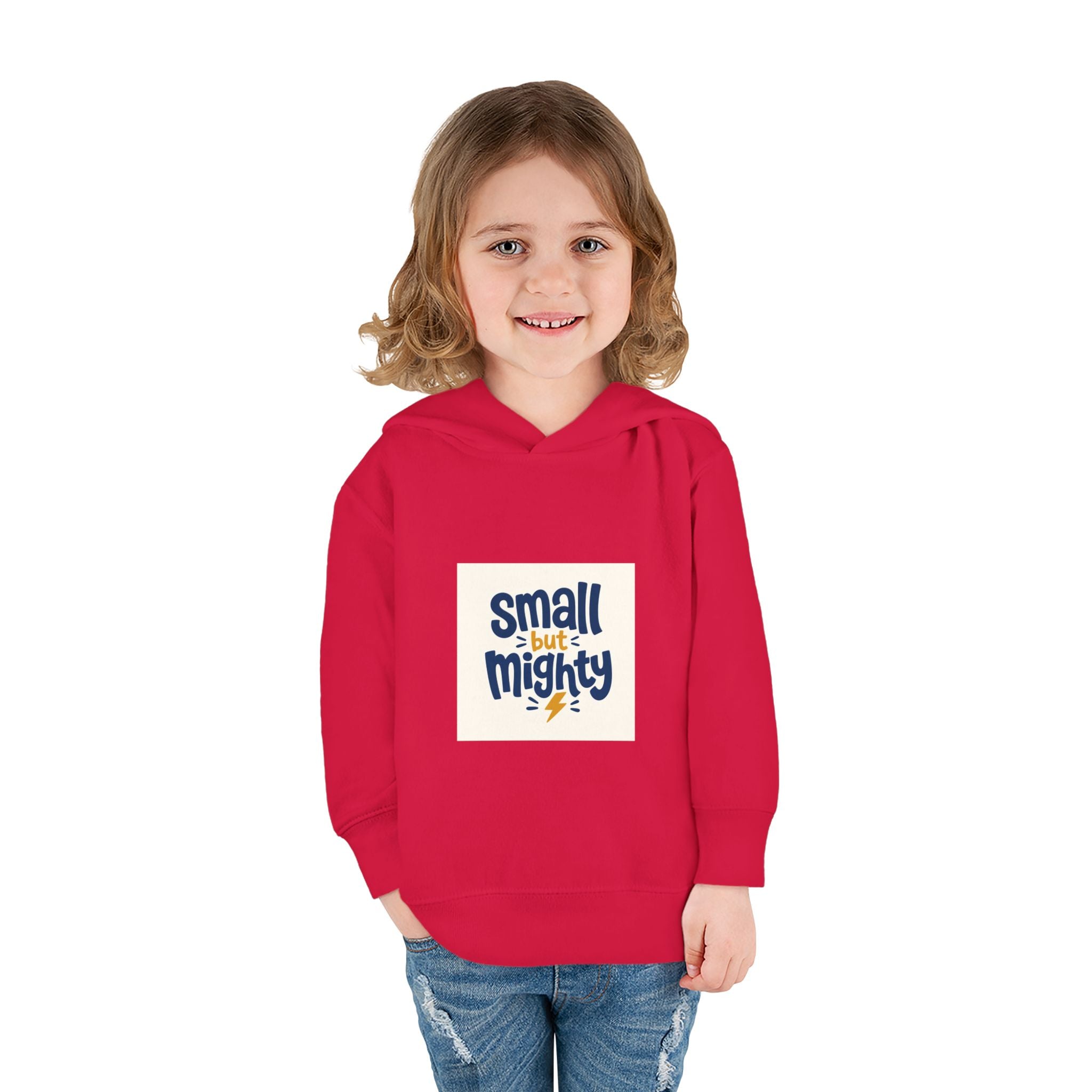 Small But Mighty Toddler Hoodie from the Nureli collection, view 61
