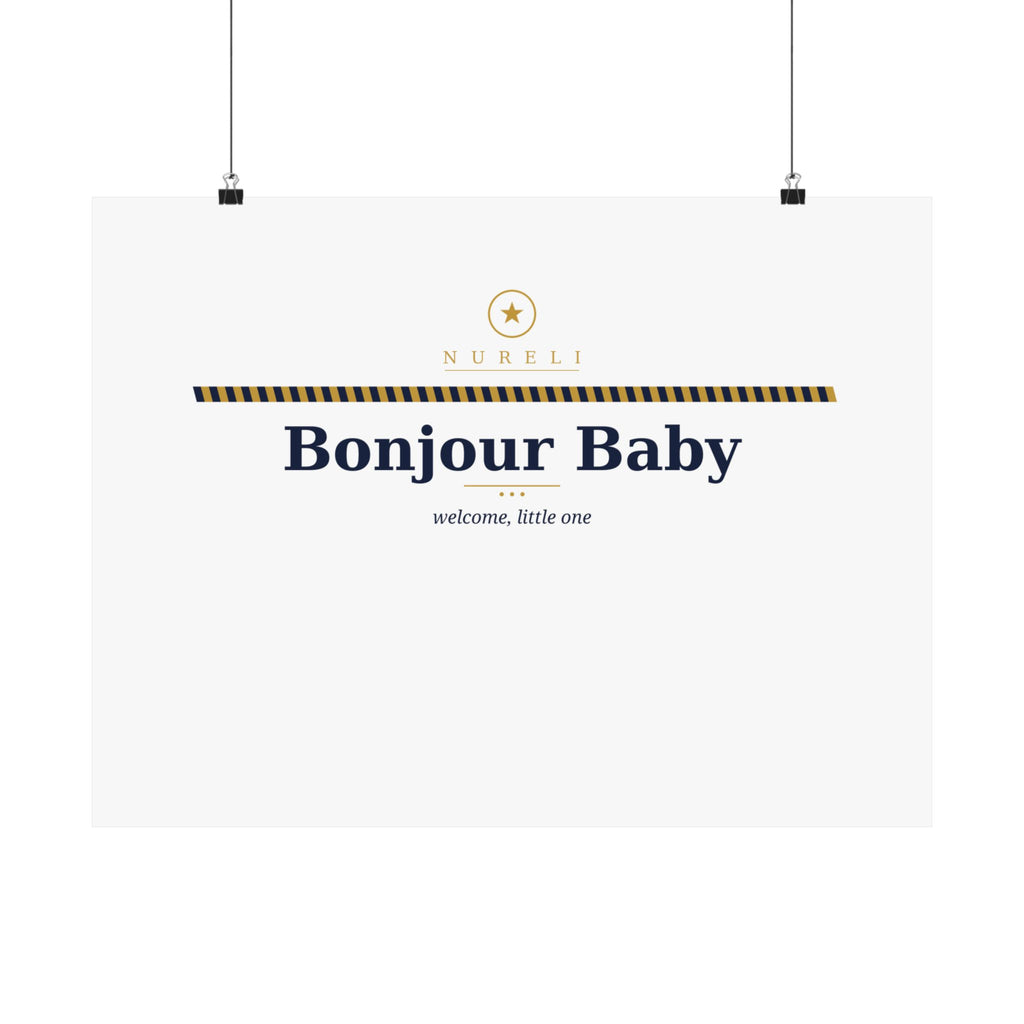 Bonjour Baby wall art print from the Nureli collection, view 10