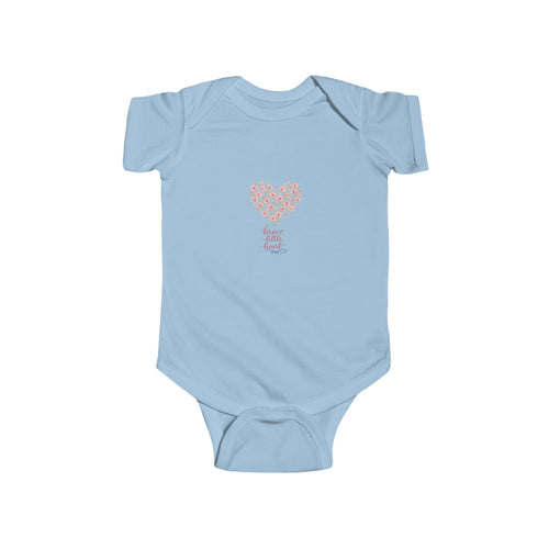 Brave Little Heart Bodysuit soft baby bodysuit from the Nureli collection, view 2