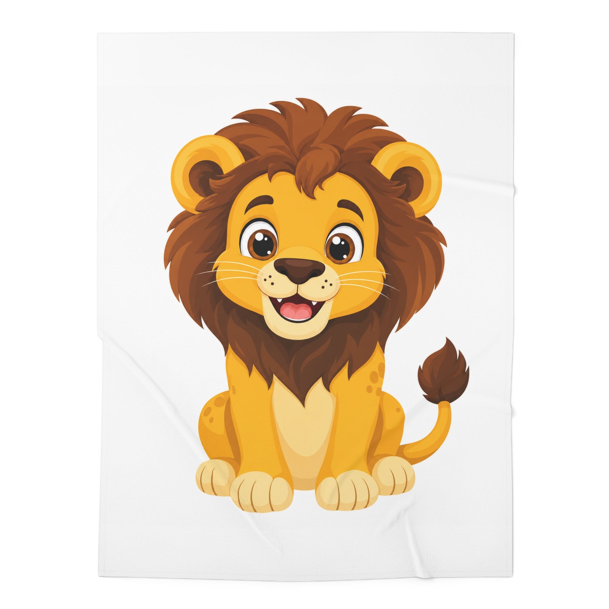 Brave Little Lion baby swaddle blanket for newborns by Nureli Kids