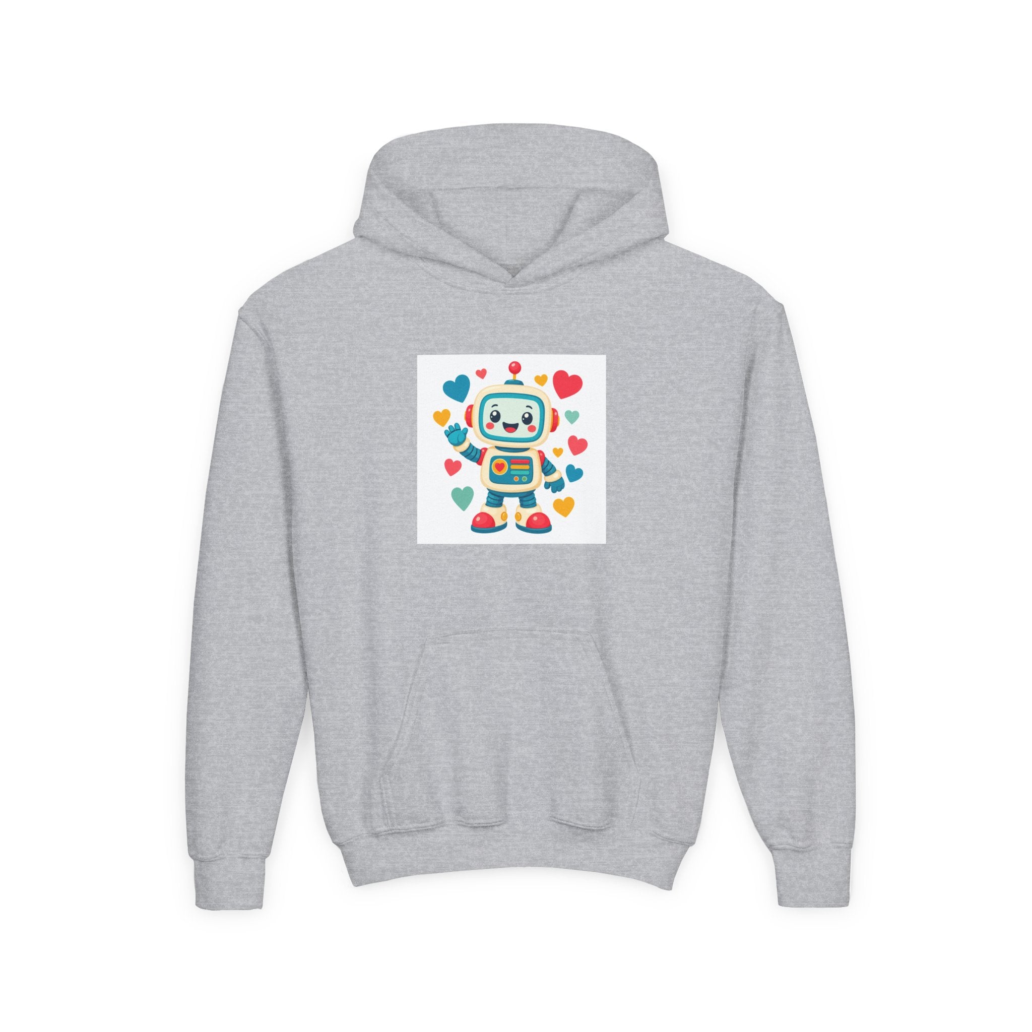 Beep Boop Robot soft toddler hoodie from the Nureli collection, view 3