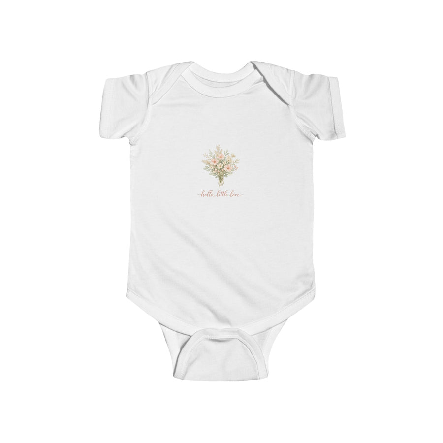 Hello, Little Love Bodysuit soft baby bodysuit from the Nureli collection