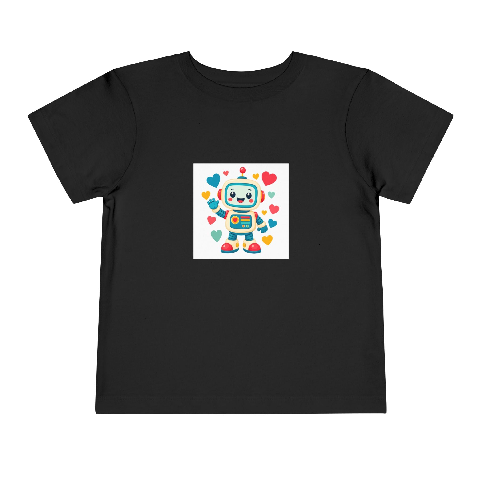 Beep Boop Robot soft toddler tee from the Nureli collection, view 3