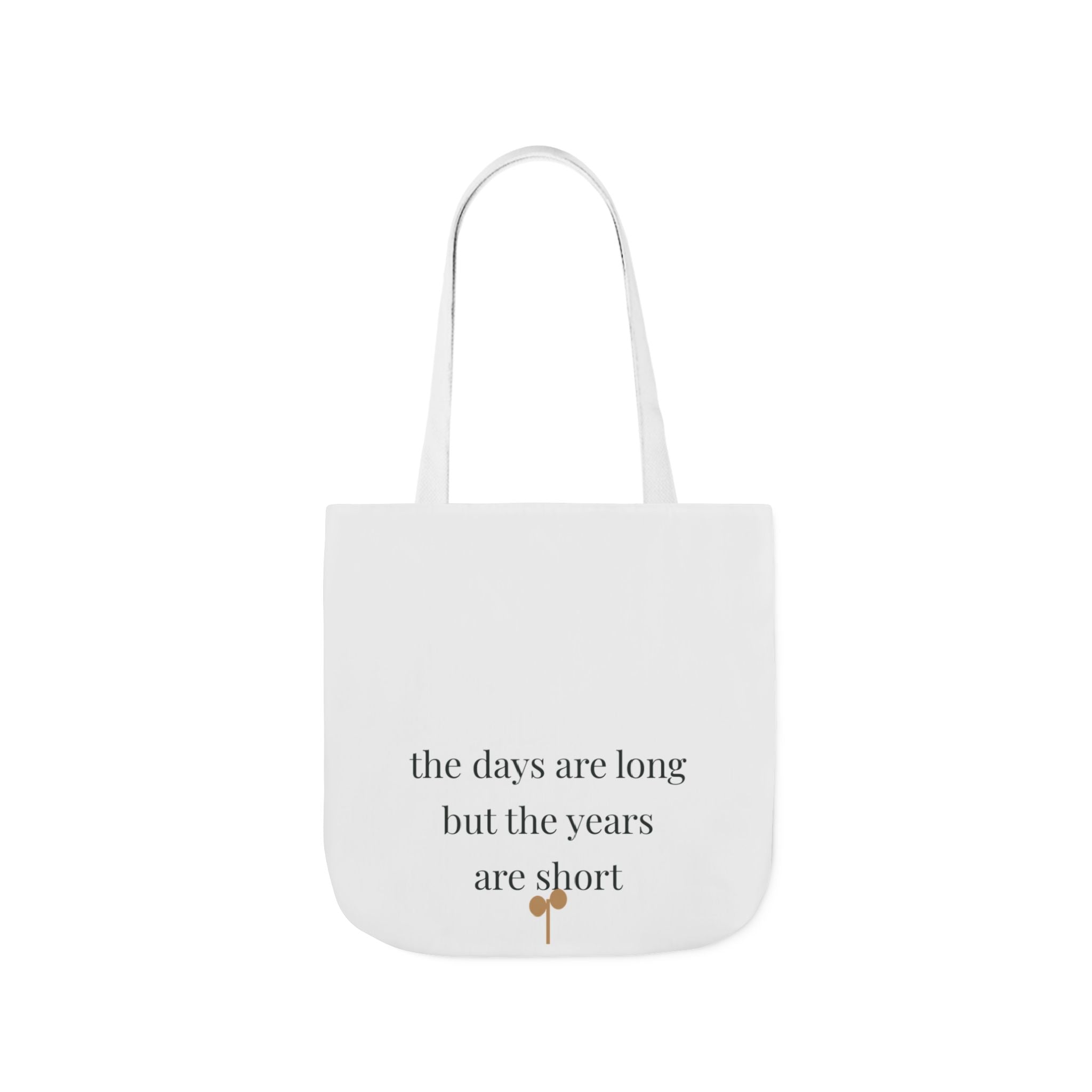 The days are long but the years are short Tote canvas tote bag from the Nureli collection, view 10