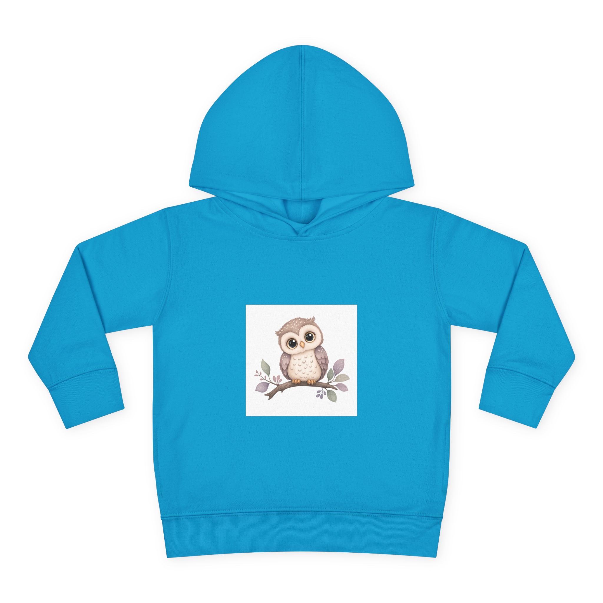 Wise Little Owl soft toddler hoodie from the Nureli collection, view 6