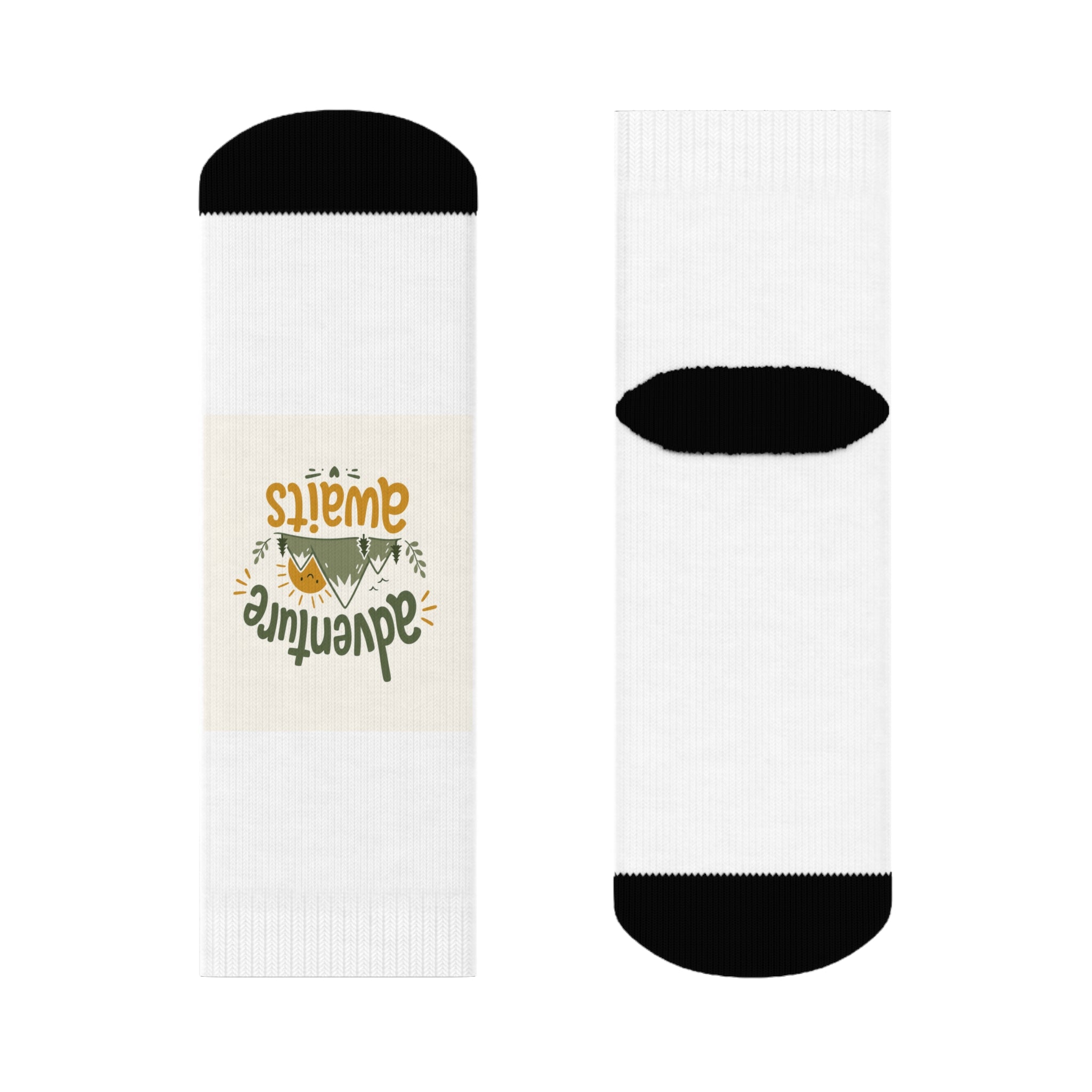 Adventure Awaits kids crew socks from the Nureli collection, view 2