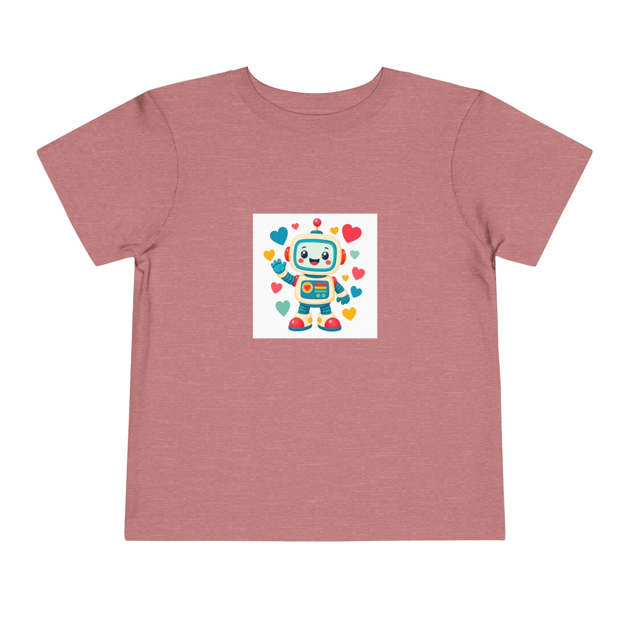 Beep Boop Robot soft toddler tee from the Nureli collection, view 2