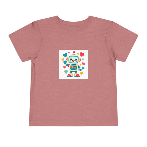 Beep Boop Robot soft toddler tee from the Nureli collection, view 2