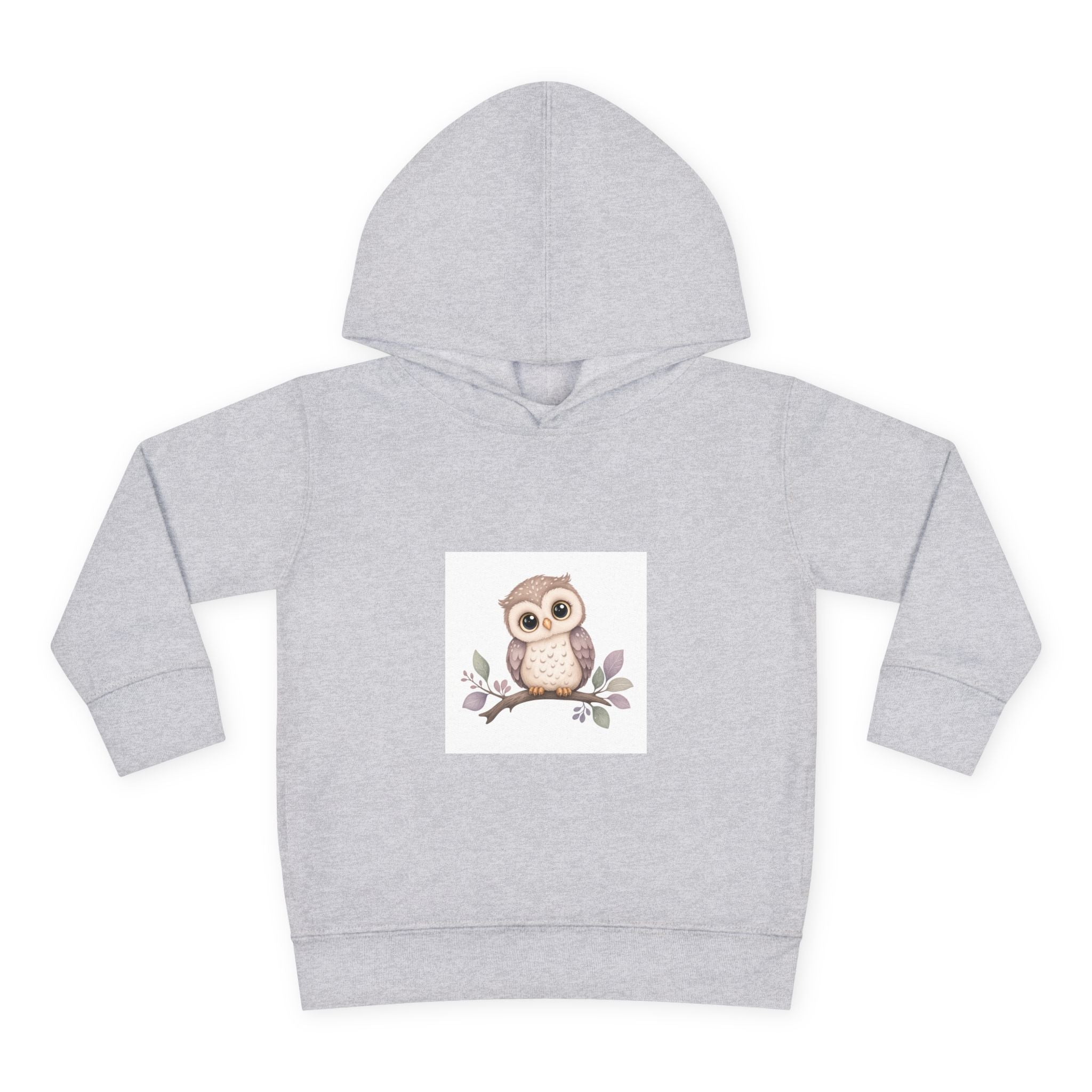 Wise Little Owl soft toddler hoodie from the Nureli collection, view 3