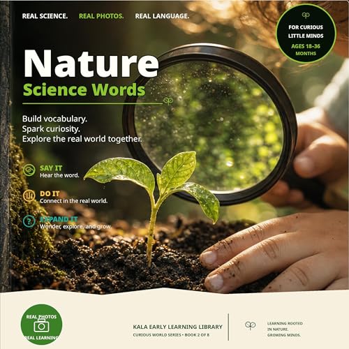 Nature Science Words Photorealistic Vocabulary for Toddlers