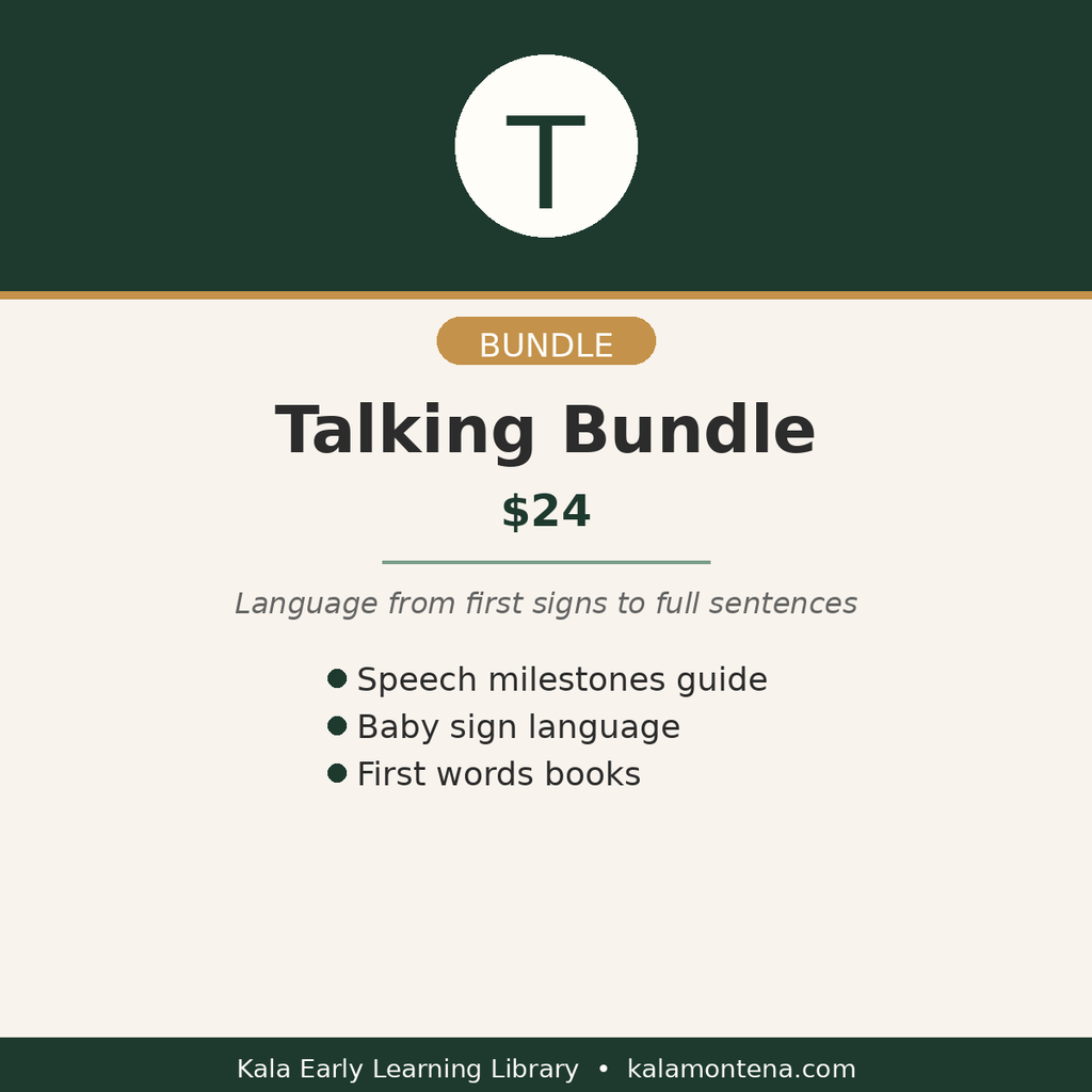 First Words Bundle — Speech, Vocabulary and Language for Toddlers Ages 1-3