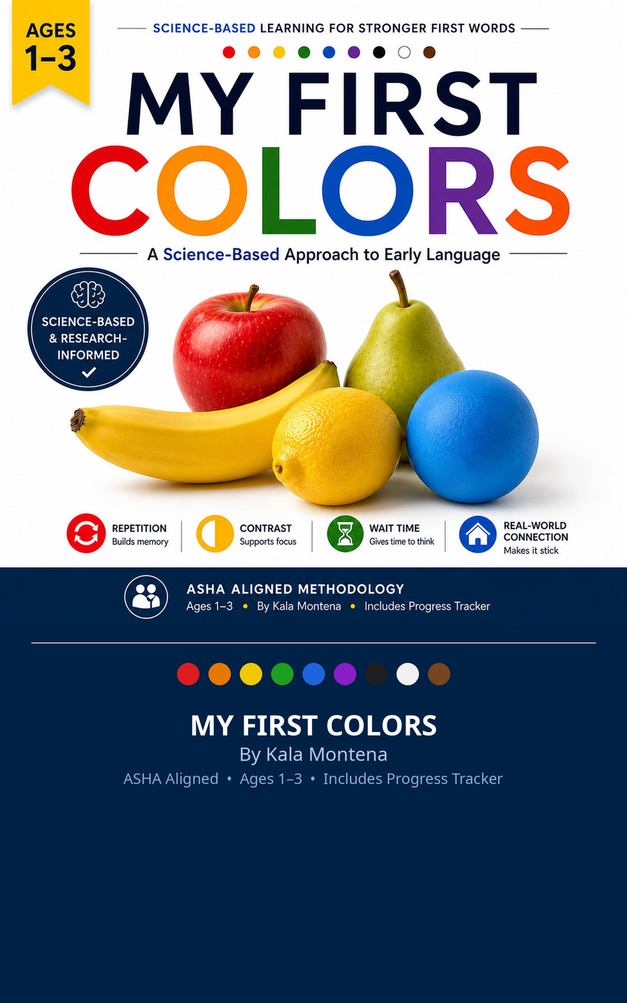 My First Colors: Real Photo Color Learning Book for Toddlers Ages 1-3