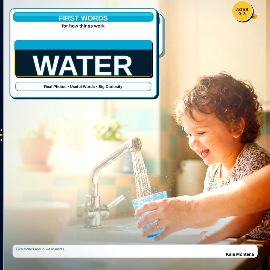 Water: A Real-World First Words Book for Toddlers