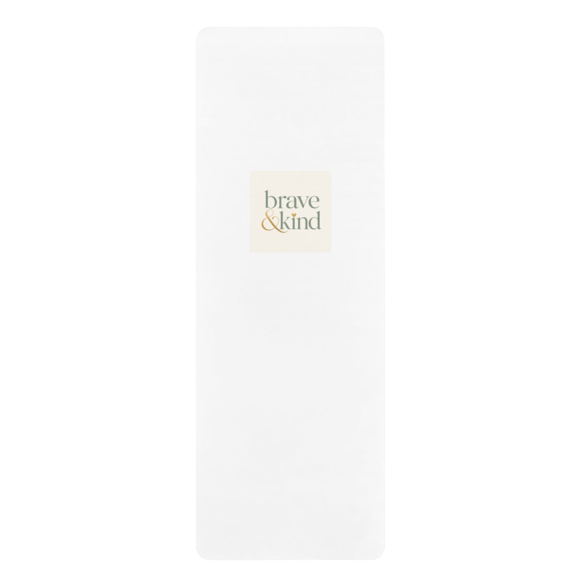 Brave & Kind design on a premium natural rubber yoga mat from Nureli Kids