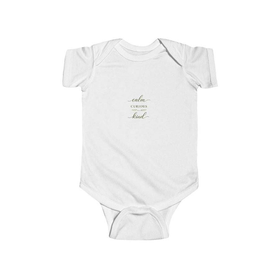 Calm, Curious, Kind Baby Bodysuit