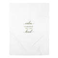 Calm, Curious, Kind Swaddle Blanket