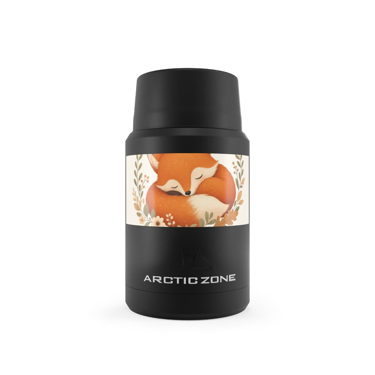 Clever Fox design on a premium insulated food storage container from Nureli Kids
