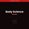Curious World: Body Science Words