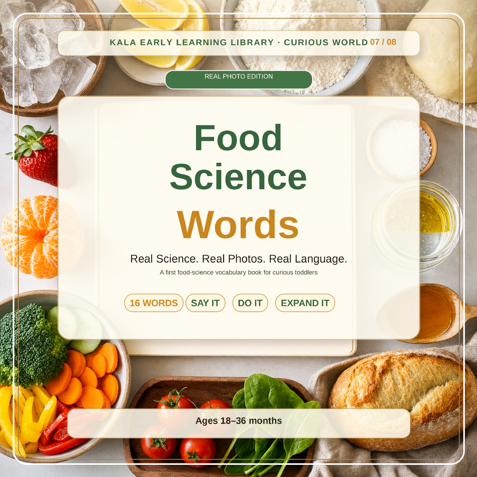 Curious World Food Science Words book cover