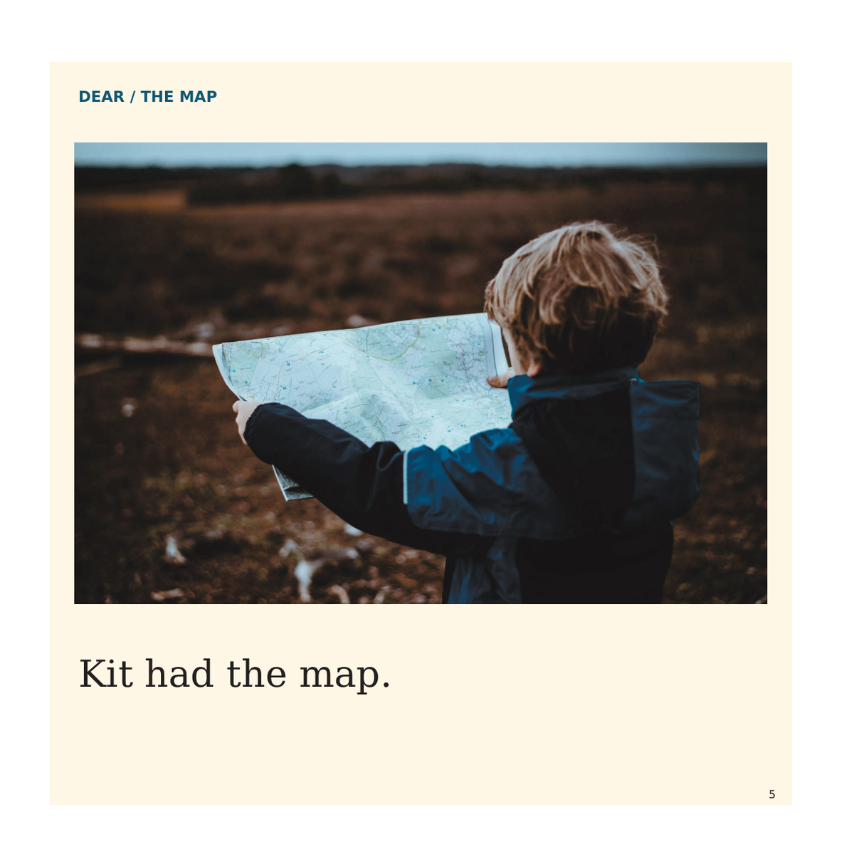 Dear: The Map, Look inside, page 5