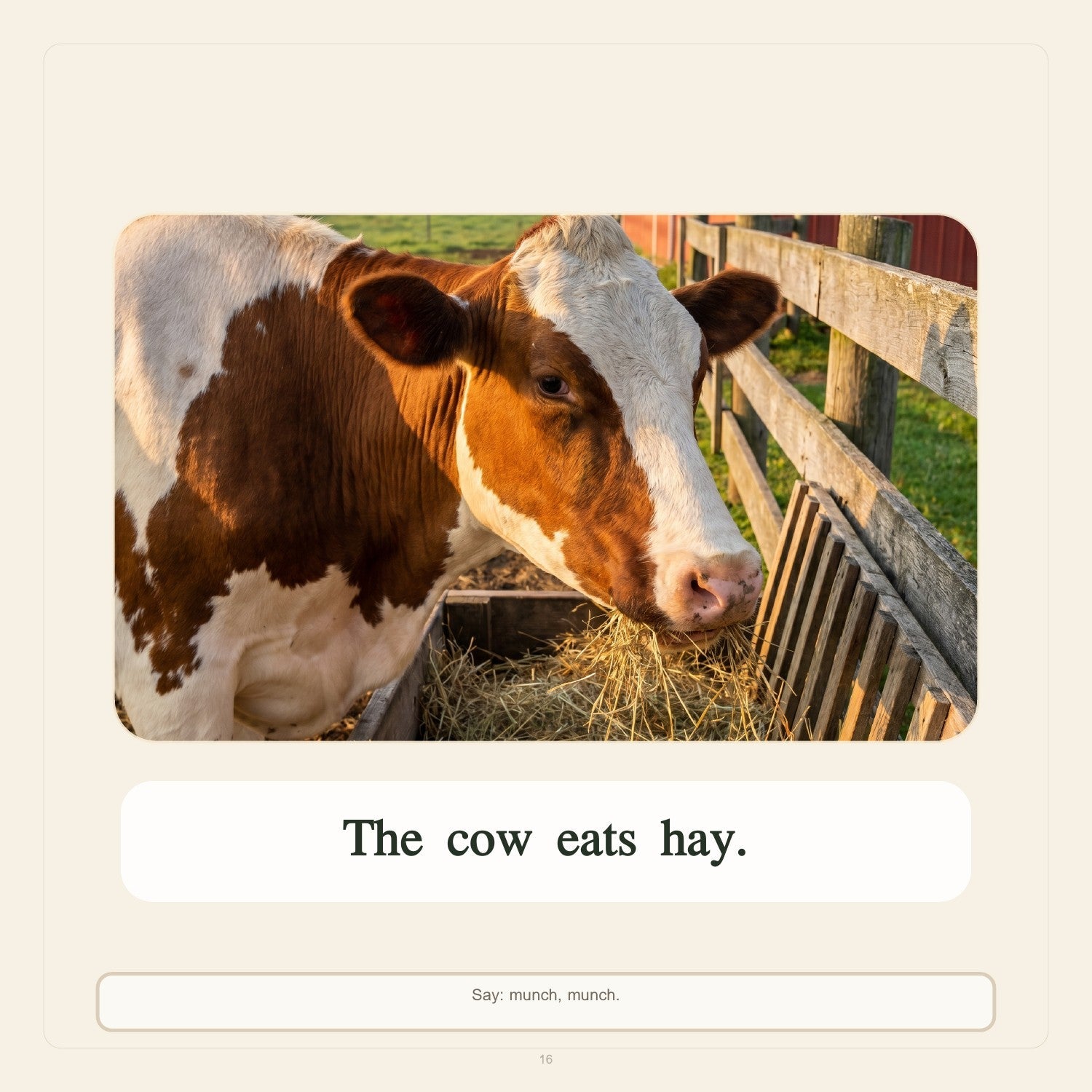 Look inside First Words Farm, genuine interior page 16First Words: How Things Work, Farm Edition