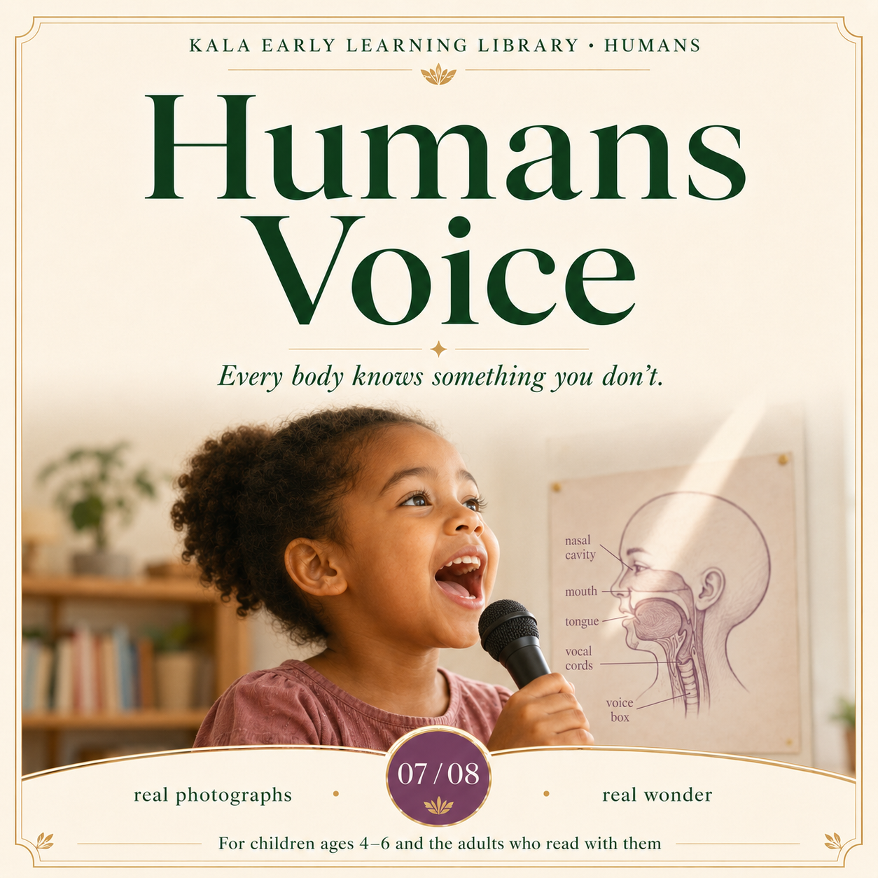 Humans Voice, Kala Early Learning Library Humans series, book 7 of 8