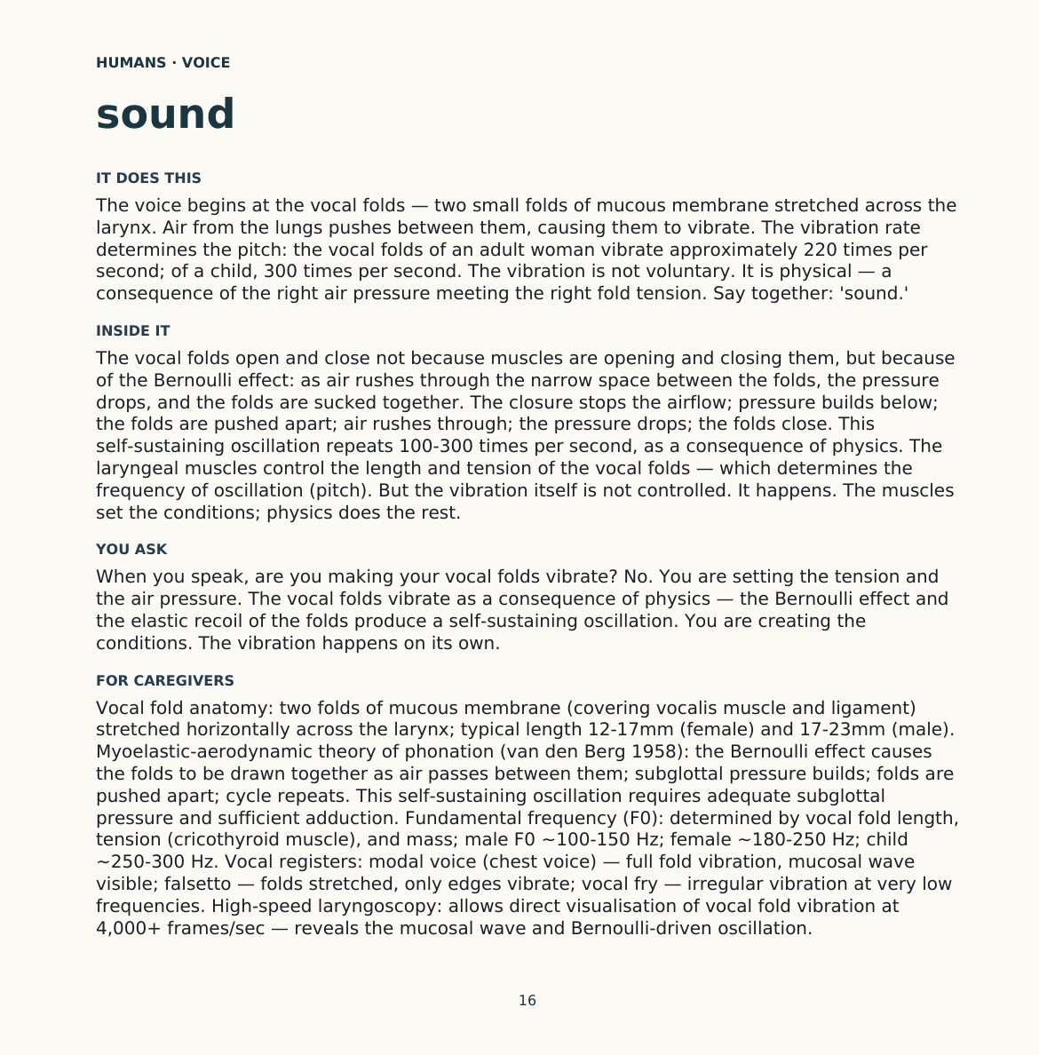 Humans: Voice, Look inside, page 16