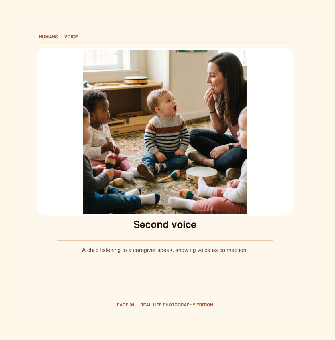 Humans: Voice, Look inside, page 9