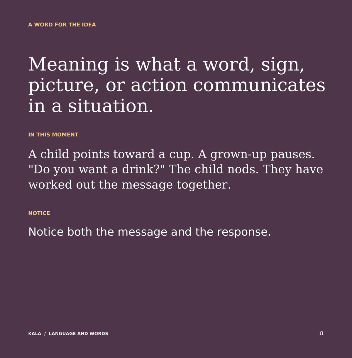 Look inside Language and Words: interior page 8