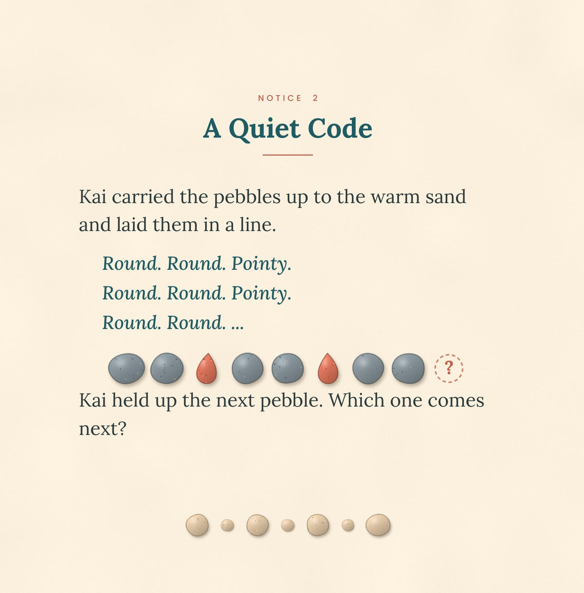Look inside The Little Guardian, Book 2: The Pattern in the Pebbles: interior page 7