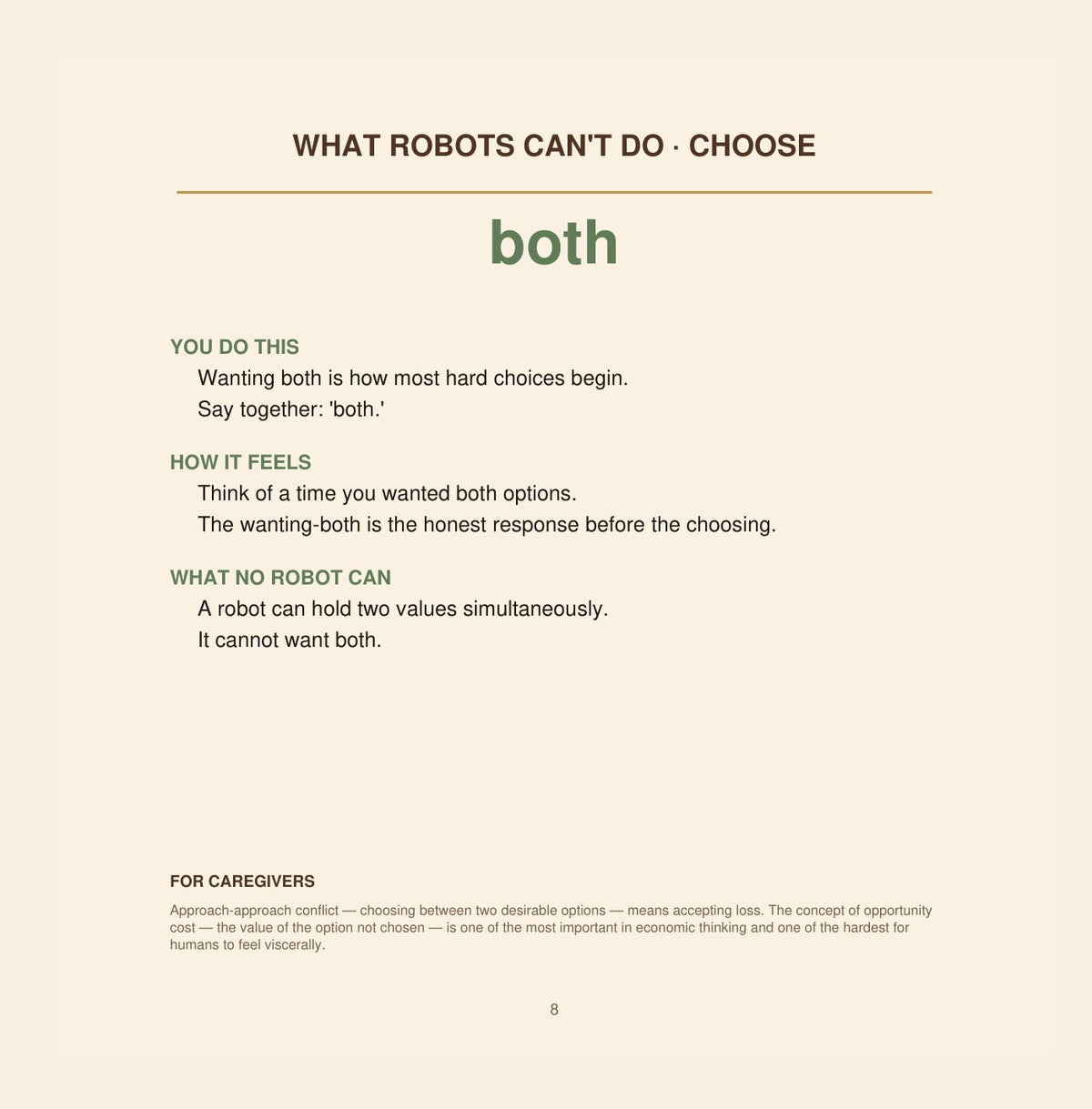 Look inside What Robots Can't Do: Choose: interior page 8