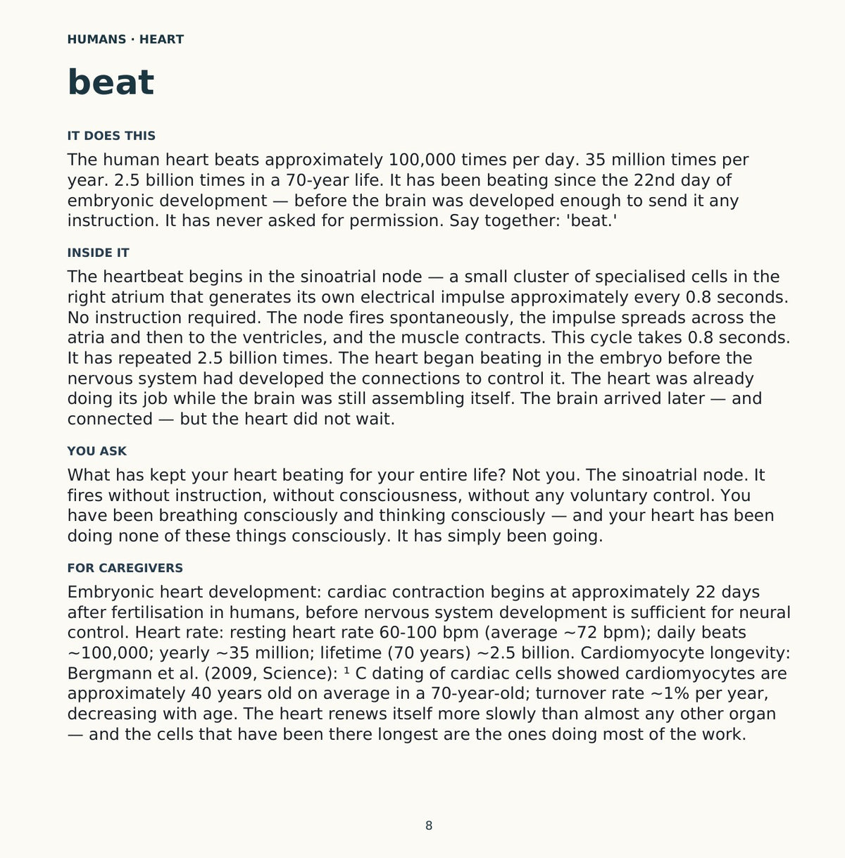 Look inside Humans: Heart: interior page 8