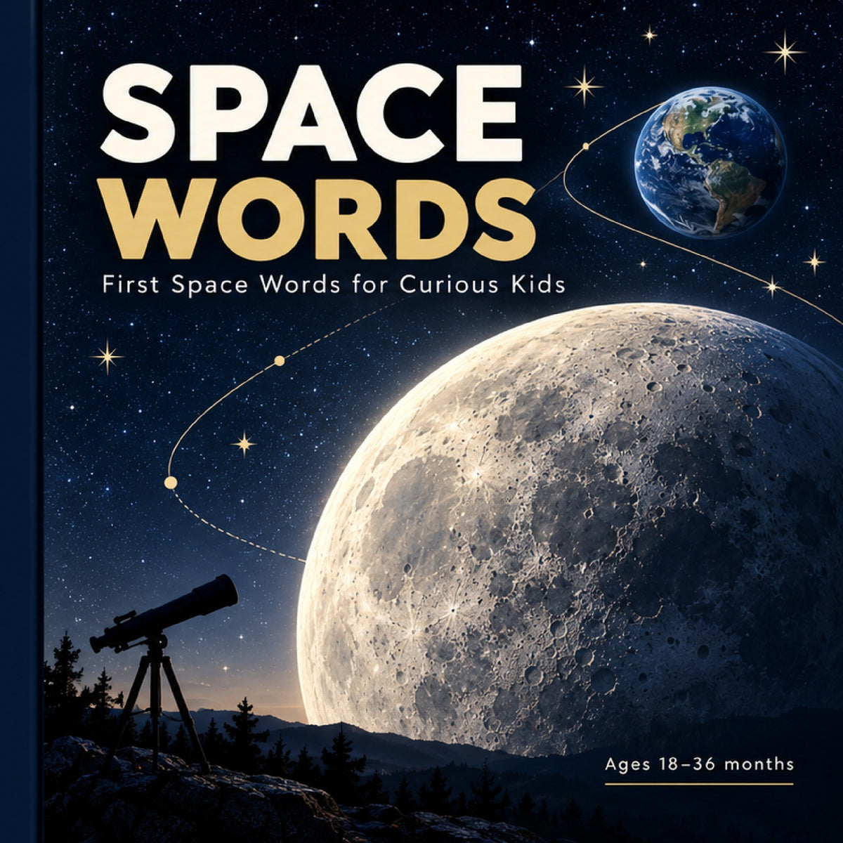 Curious World: Space Words front cover