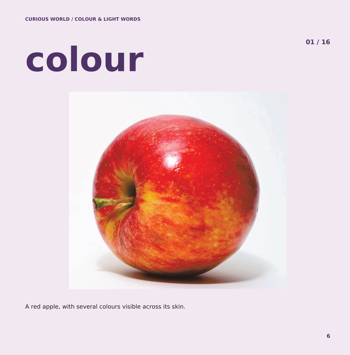 Look inside Colour & Light Words: interior page 6