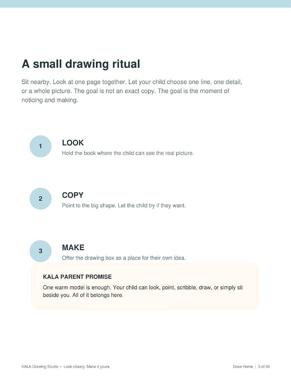 Look Inside Draw Home, Look Copy Make method