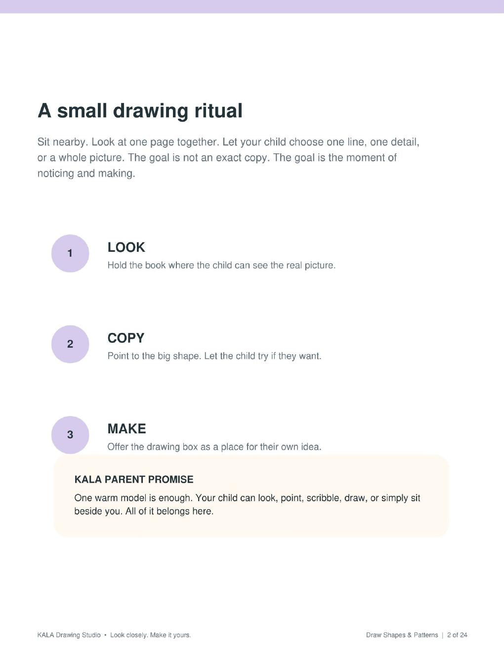 Look Inside Draw Shapes and Patterns, Look Copy Make method