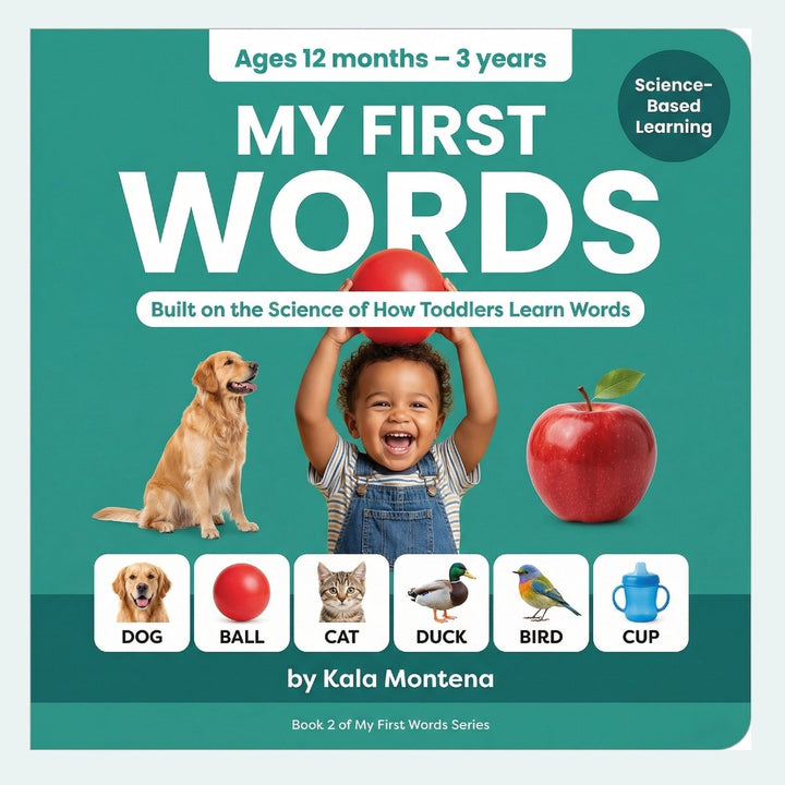 My First Words Series 2 by Kala Montena, green cover