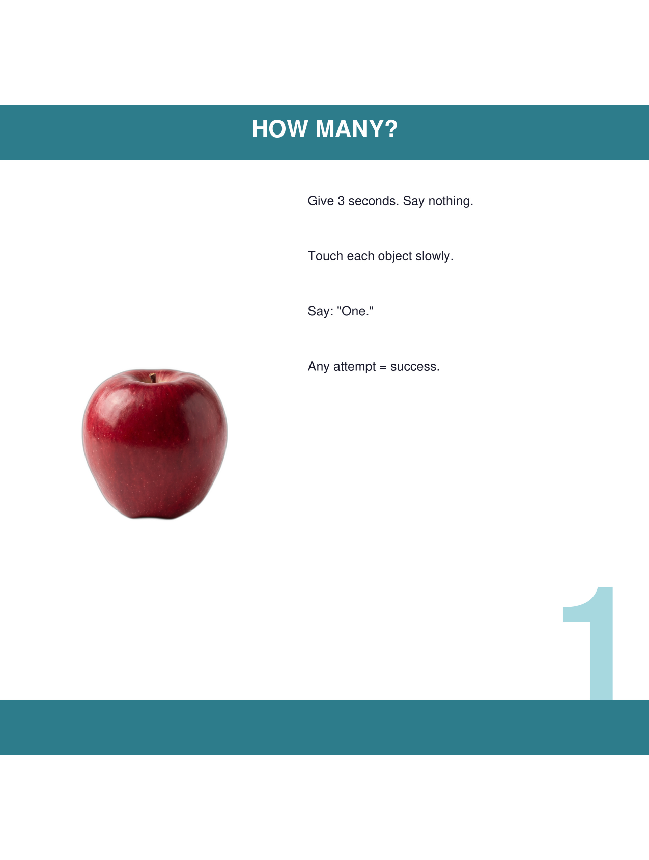 My First Numbers - real interior page: Find the One
