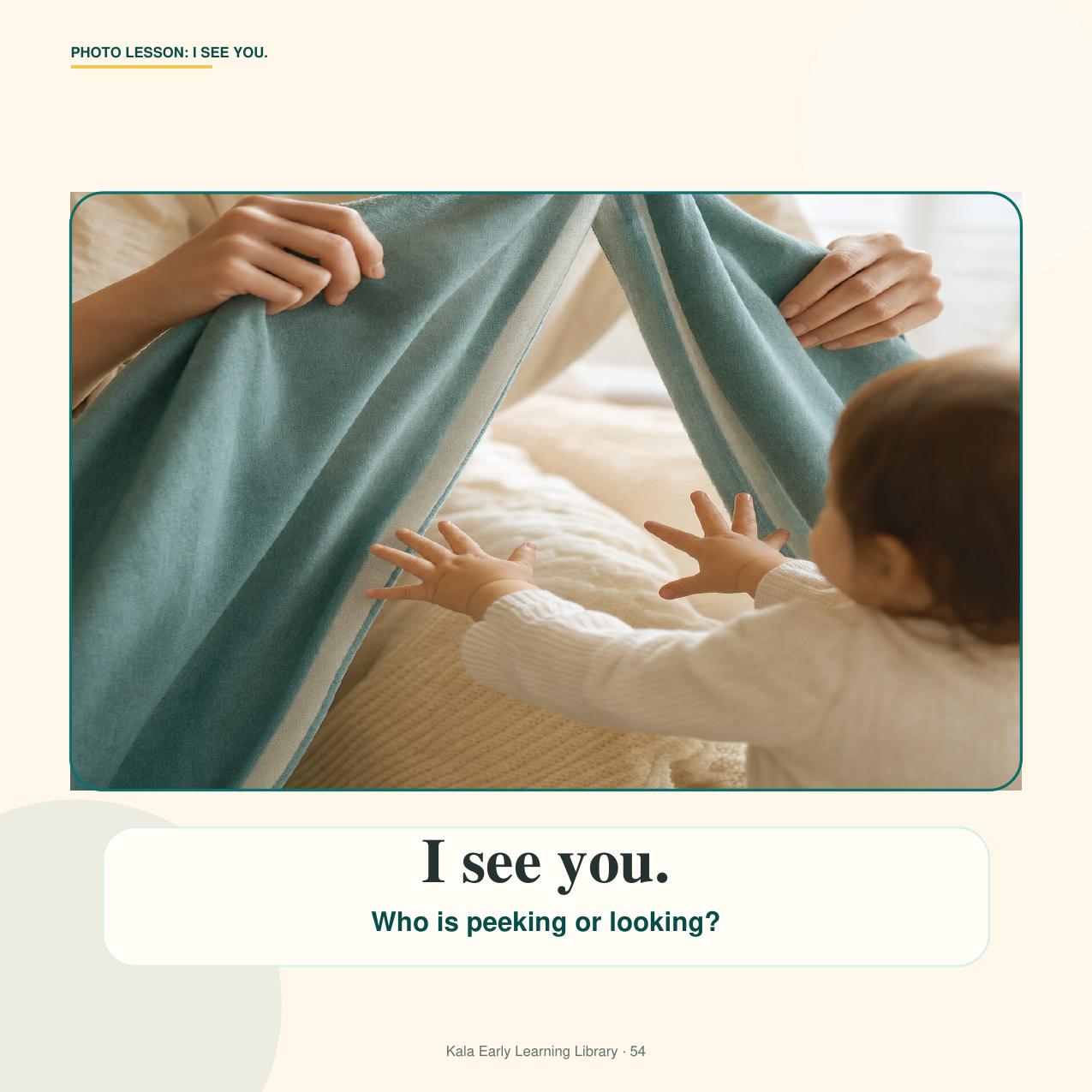 Look inside My First Sentences, I see you page