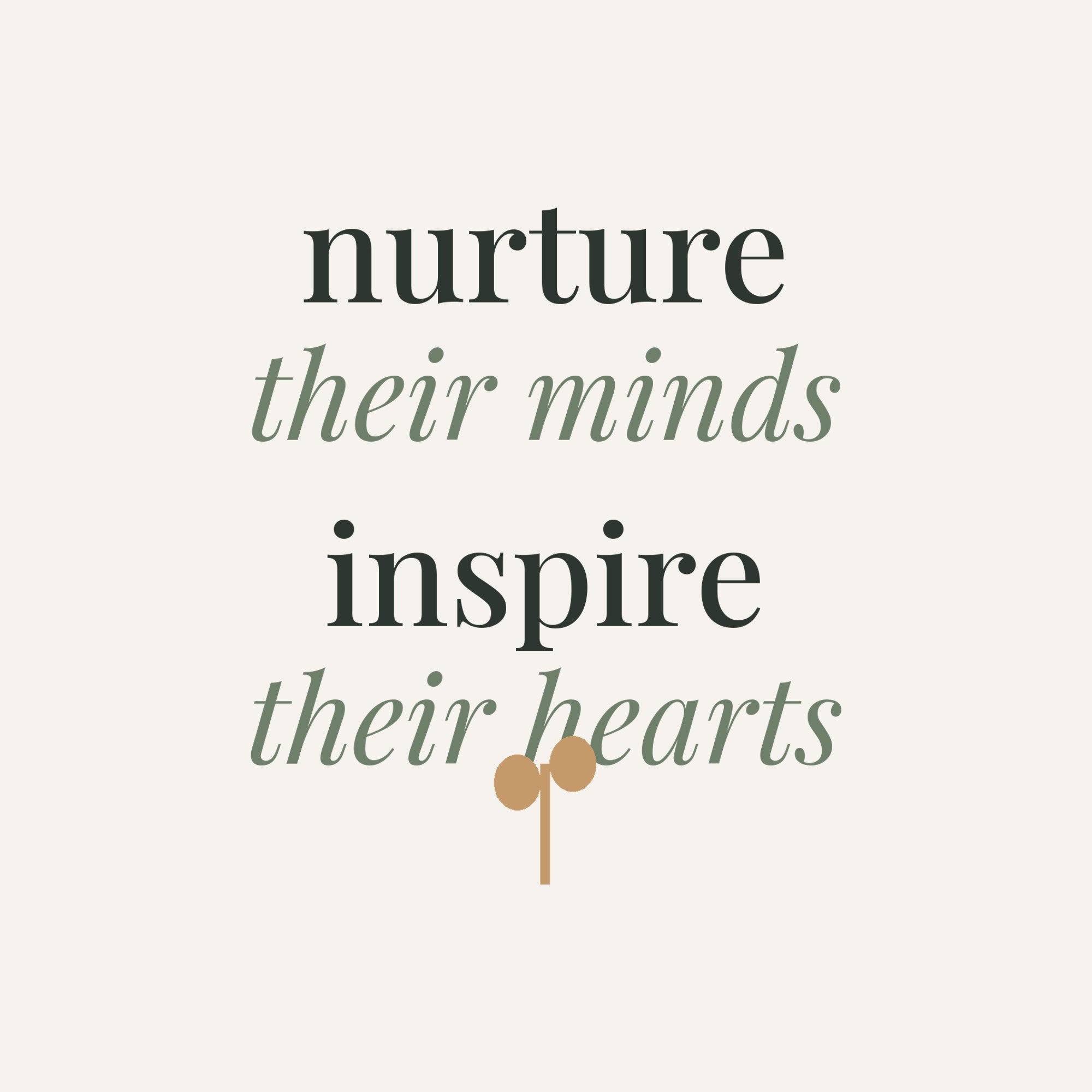 Nurture Their Minds tote bag
