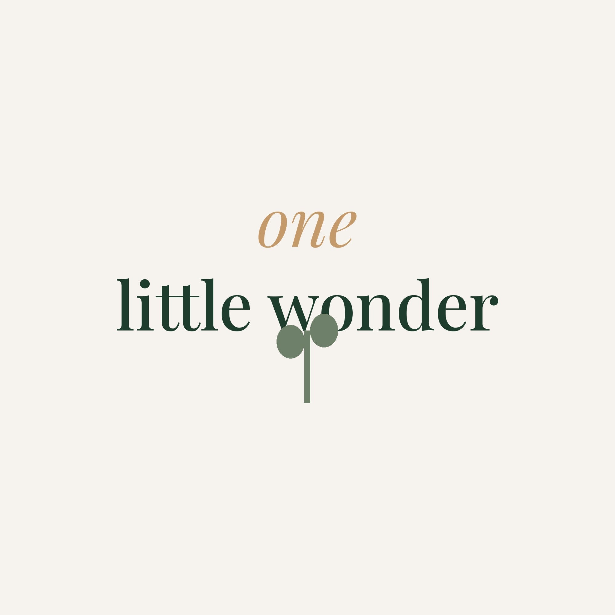 One Little Wonder baby bodysuit