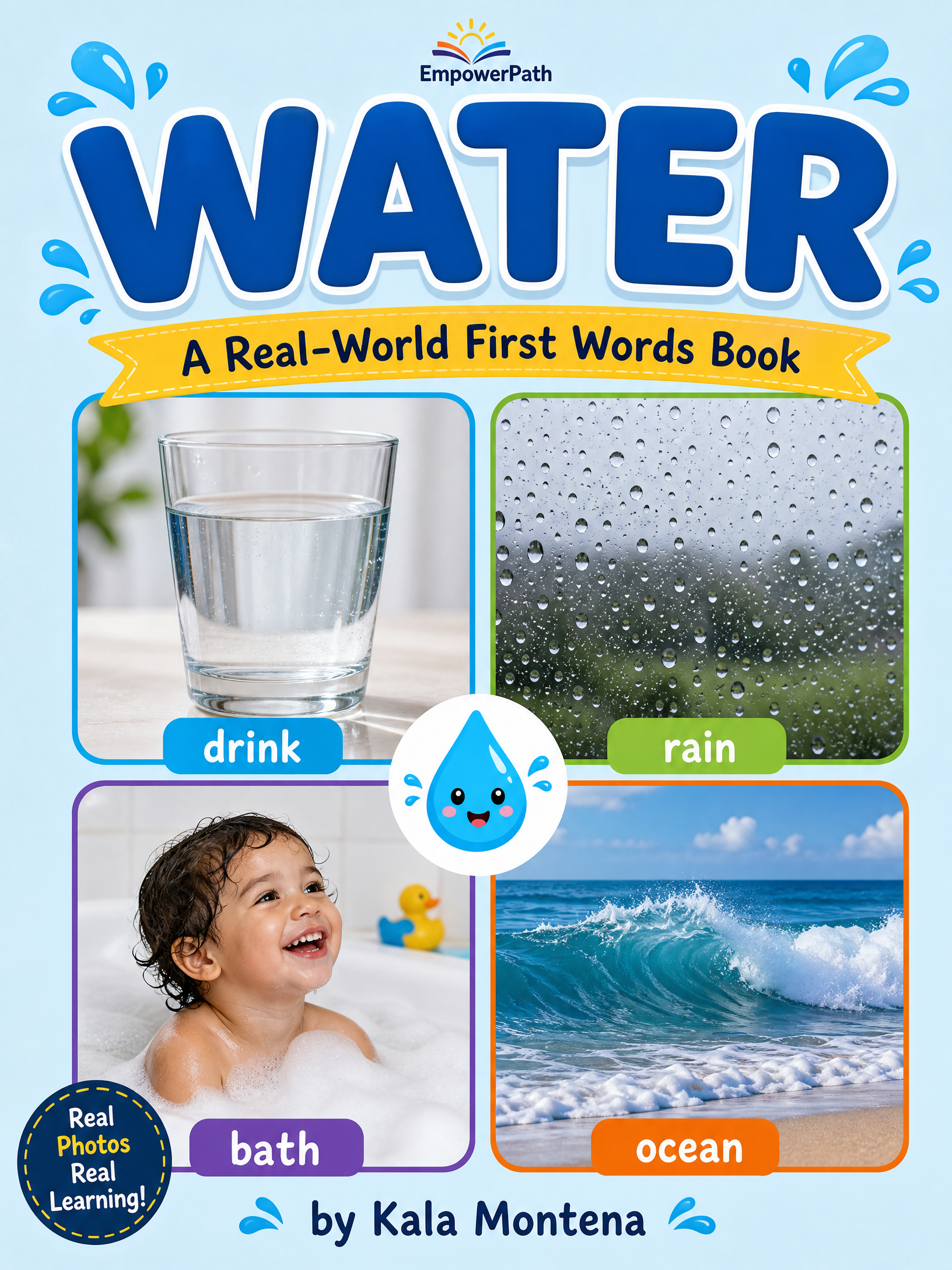 Water: A Real-World First Words Book for Toddlers